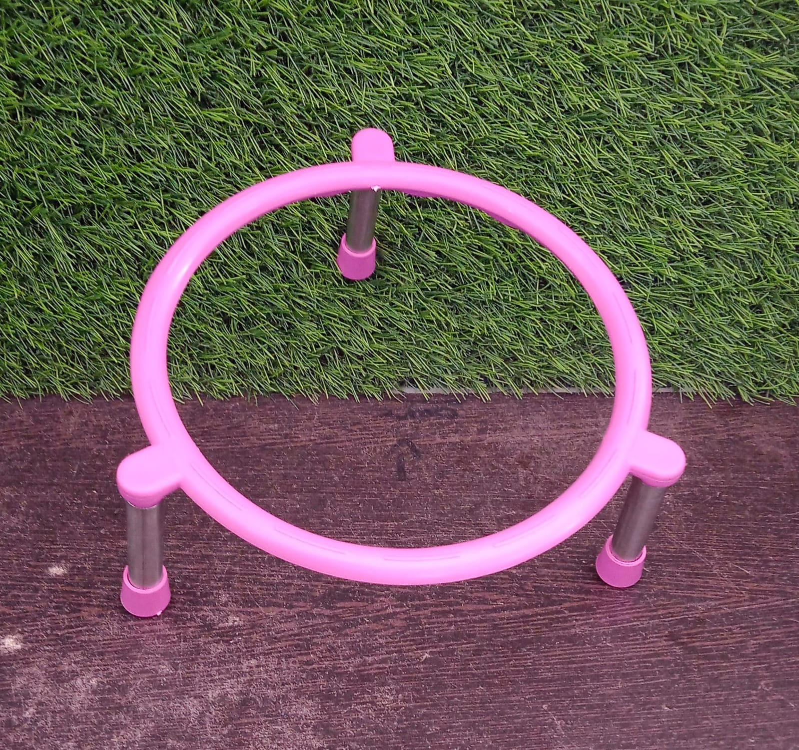 Single ring matka stand in stainless steel Single ring matka stand in stainless steel